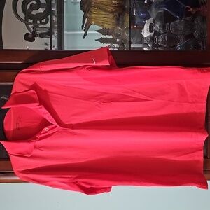 Nike Golf  Moisture Wicking Proformance Coral Red Polo Shirt Large